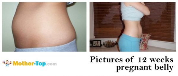 pictures of 12 weeks pregnant belly