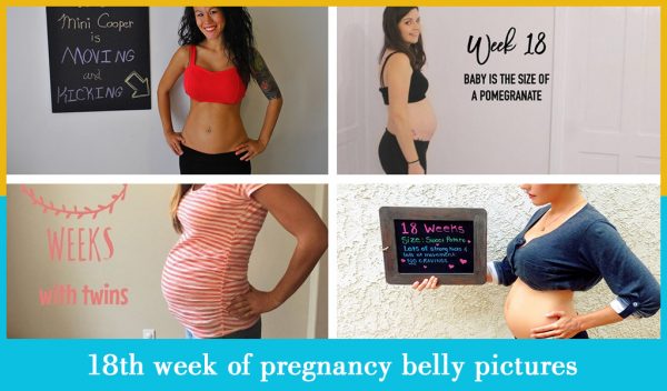 18th week of pregnancy belly pictures