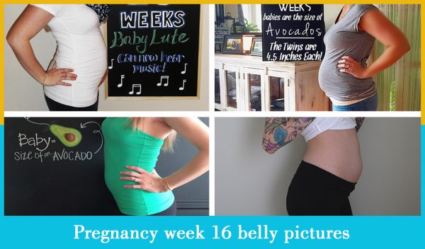 pregnancy week 16 belly pictures